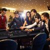Skládací pokerový stůl pro 6-8 hráčů, 180 cm