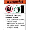 Konzolový stolek, design mramoru, bílo-zlatý