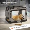 Skládací cestovní box pro psy M, šedý