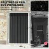 Přístřešek na 2 popelnice z pozinkované oceli, antracitový