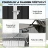 Přístřešek na 2 popelnice z pozinkované oceli, antracitový