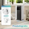 Mobilní klimatizace 7000 BTU 3v1, do 28 m², černá
