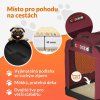 Skládací cestovní box pro psy XXL, červený