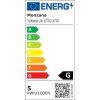 Stolní LED lampa Lilly, nastavitelné rameno, kožený vzhled, bílá - BEZ ADAPTÉRU
