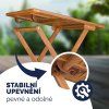 Balkónový set skládací z akáciového dřeva - stůl a 2 židle