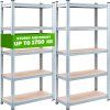Monzana 2x regál 180 x 90 x 40 cm, nosnost až 875 kg