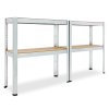 Monzana 2x regál 160 x 90 x 40 cm, nosnost až 700 kg