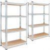 Monzana 2x regál 160 x 90 x 40 cm, nosnost až 700 kg