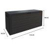 Deuba zahradní úložný box 270 L, 116 x 43 x 54 cm, antracit